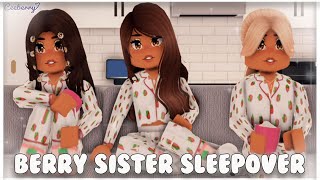 Sister Sleepover with Amberry and Phoeberry  Berry Avenue VLOG  Roblox [upl. by Kciregor]