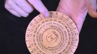 Mexican Army Cipher Wheel  state of the art encryption 100 years ago [upl. by Busch]