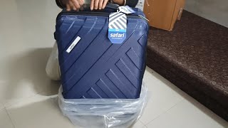 SAFARI TROLLEY BAG REVIEW  65 cms Midnight Blue Safari Trolly Bag [upl. by Doy]