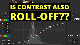 Davinci Resolve Grading  Is Contrast Also RollOff [upl. by Swinton]