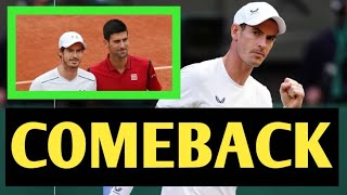 Tennis World in SHOCK As Andy Murray Makes Shocking COMEBACK As Novac Djokovic Coach [upl. by Ranit130]