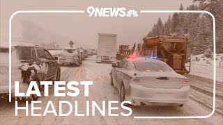 Latest headlines  Road closures in Colorado due to winter weather [upl. by Manny70]