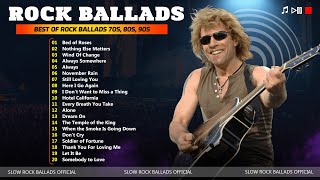 Top 20 Best Of Rock Ballads 70s 80s 90s  Bon Jovi Guns N Roses Aerosmith U2 Scorpions [upl. by Eustacia]