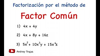 FACTOR COMÚN l Método de factorización 1l Ejemplos con explicación detallada l paso a paso [upl. by Elag]