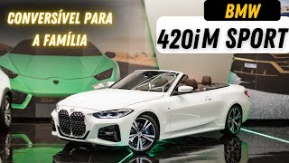 BMW 420i M Sport  Conversível de 4 lugares com motor 20 Turbo  A Família agradece [upl. by Aplihs857]