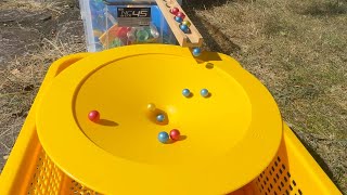 Marble Run ASMR Race ☆ HABA Slope amp Dump Truck Excavator Ambulance Forklift Garbage Truck Tractors2 [upl. by Amein]