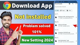 Chrome se app install nahi ho raha hai 2024  Chrome app not installed problem  app not installed [upl. by Ettenim]