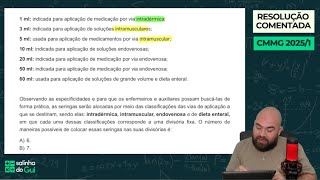 CMMG 20251  Questão das Seringas Combinatória [upl. by Ynwat]