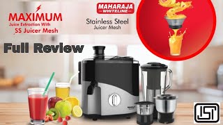 MAHARAJA JUICER MIXER GRINDER UN BOXING AND REVIEW  MAHARAJA WHITE LINE Odacio plus [upl. by Friday607]