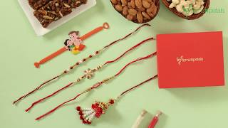 Set of 5 Rakhi By Ferns N Petals [upl. by Peednam]