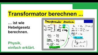 Der Transformator Trafo das Berechnen mit Formel ist wie siehe Beschreibung also einfach [upl. by Nollad]