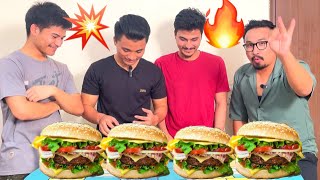 BURGER KING EATING CHALLENGE  BURGER EATING  BURGER MUKBANG  SERAM BROTHERS [upl. by Oliana871]