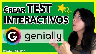 Crear TEST INTERACTIVO con Genially [upl. by Auqinat]