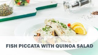 Fish Piccata with Quinoa Salad Recipe  Cooking with Bosch [upl. by Marget790]