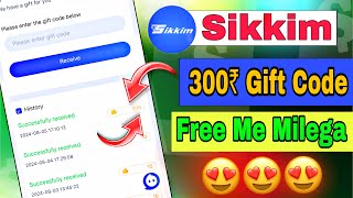 Sikkim Game Gift Code  Sikkim Gift Code Kaise Milega  Sikkim Gift Code Telegram Channel  Goa Game [upl. by Anglim]