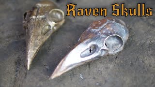 Making a Ravens Skull  Repousse  California Red Pitch [upl. by Aivatnuahs]