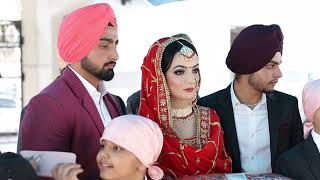 Ramandeep Singh amp Sukhjit Kaur Wedding Highlights [upl. by Aihsekat368]