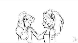 GIF kiss on the hand Catradora [upl. by Lamej]