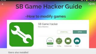 How to get and use SB game hacker for android [upl. by Juni]