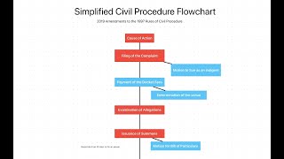 Civil Procedure Simple Flowchart Part 1 [upl. by Akoyin]