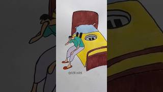 Beautiful drawing video artdrawingsatisfyingpaintingcartoon lyrics yt shortsfeed [upl. by Hsac945]