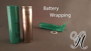 Battery Rewrapping Demonstration Unwrapping  Wrapping [upl. by Vaules149]