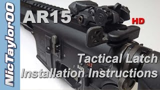 AR15 Tactical Latch Installation Instructions for Charging Handles [upl. by Anyat]