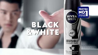 NIVEA MEN Invisible for Black amp White Deodorant Rollercoaster TVC [upl. by Backler]