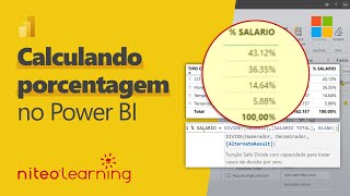 Como CALCULAR o PERCENTUAL do TOTAL no POWER BI [upl. by Nafets]