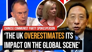 Is China a threat Andrew Marr questions CCP spokesperson [upl. by Lipcombe]