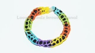 Loom Bandz Anleitung deutsch Spiral  Armband knüpfen [upl. by Okajima]