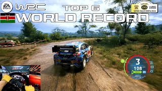 Top 6 WORLD RECORD  EA SPORTS WRC  Moi North Kenya  Ford Puma Rally  PXN V10 Gameplay [upl. by Riess229]