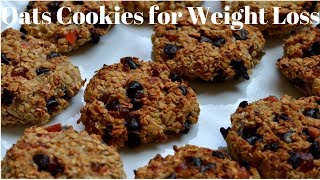 3 Ingredient Healthy Oats Breakfast Cookie Recipe for Weight Loss by Food Alchemy Sugarfree Cookie [upl. by Bradshaw]