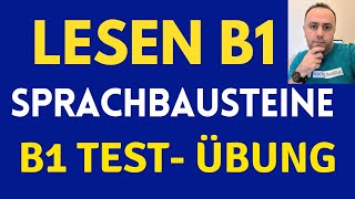 Prüfung B1 Lesen  DTZ GAST B1 Sprachbausteine  Test B1  Übungen B1 [upl. by Arluene]