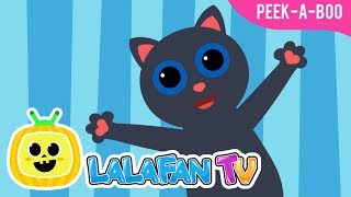 Peek A Boo  Kids Songs by Lalafan TV  Lets play with Cat [upl. by Yezdnil]