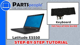 Dell Latitude E5550 Keyboard Replacement Video Tutorial [upl. by Annawaj]