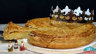 GALETTE DES ROIS TARTA DE REYES RECETA FÁCIL Loli Domínguez  Enlaces a mis 4 Roscones de Reyes [upl. by Iilek]