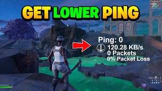 How To Get 0 Ping In Fortnite Best Internet settingsFull Lower Ping Guide  Chapter 5 Season 4 [upl. by Yleak]