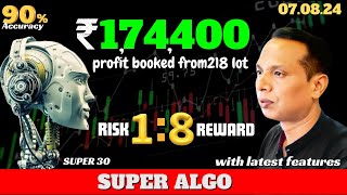 175000 Profit Booked From Call Side By Super 30 Sniper Algo [upl. by Nancee]