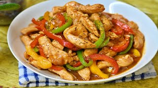 STIR FRY CHICKEN AND PEPPER RECIPE chickenandstirfrypepper [upl. by Coraline159]