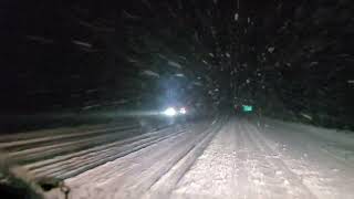 Driving to Missoula Montana through blizzard conditions [upl. by Anyrak122]