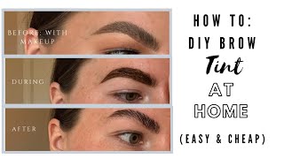 HOW TO DIY BROW TINT AT HOME  REFECTOCIL  Lydia Louise Thomas [upl. by Currie]