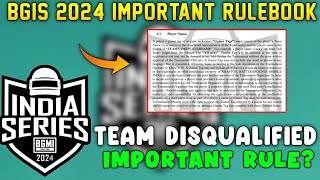 BGIS DISQUALIFIED RULE  BGIS NAME CHANGE NOT ALLOWED FULL EXPLAINED [upl. by Godred]