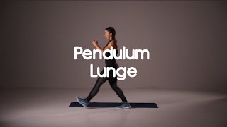 How to do a Pendulum Lunge  20 Second Demo HIIT Exercise [upl. by Enelyam528]