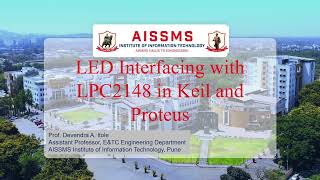 LED interfacing with LPC2148 in Keil and Proteus [upl. by Roleat971]