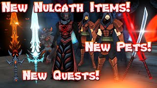 AQ3D New Quests amp Drops New Nulgath Items amp Pets BEST Travel Forms Ever AdventureQuest 3D [upl. by Rehpotsihc307]