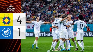 FCSB 41 FC RFS  HIGHLIGHTS  LABĀKIE MOMENTI  UEFA EUROPA LEAGUE [upl. by Niwhsa]