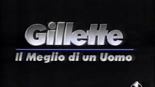 Pubblicità anni 90  Gillette quotIl Meglio di un Uomoquot [upl. by Ennovi]