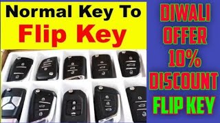 NORMAL KEY CONVERT TO STYLISH FLIP KEY 2024  NEW SMART KEY FOR MY SWIFT  ALTO FLIP KEY 2024 [upl. by Eenimod]