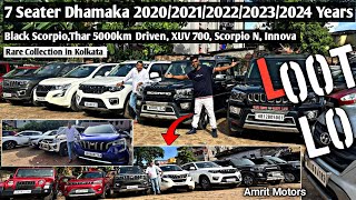 All 7 Seater RECENT Year Car in Kolkata 🔥Scorpio NXUV700BOLERO NEOTHARXUV300 Amrit Motors [upl. by Adnama]